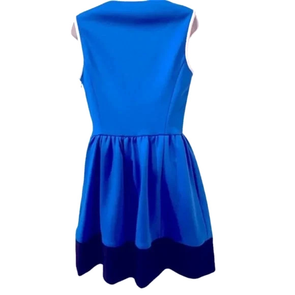 KATE SPADE NY Colorblock Scuba Dress Dive Right In Ocean Blue Sleeveless 10 M - Picture 5 of 10